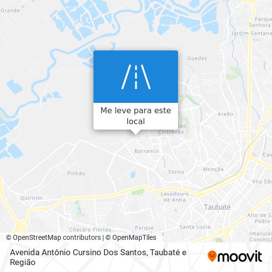 Avenida Antônio Cursino Dos Santos mapa