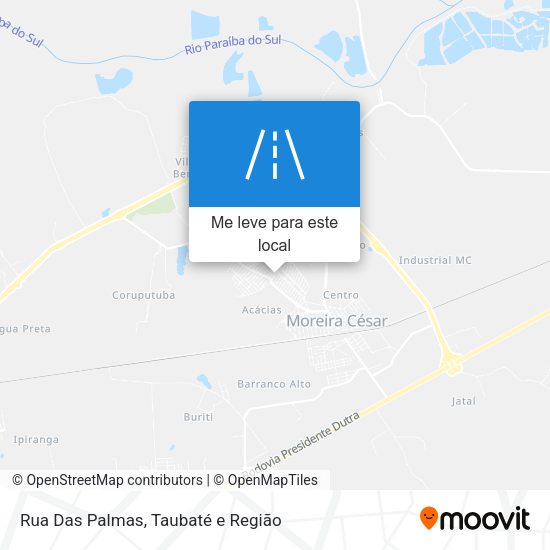Rua Das Palmas mapa