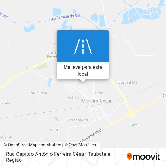 Rua Capitão Antônio Ferreira César mapa