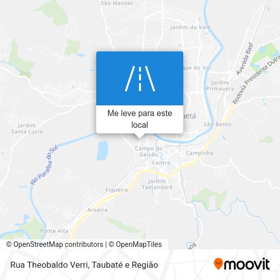 Rua Theobaldo Verri mapa