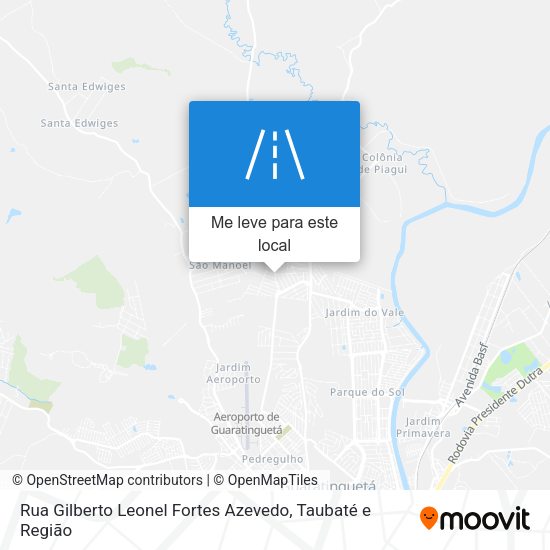 Rua Gilberto Leonel Fortes Azevedo mapa