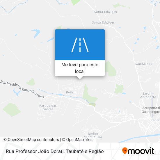 Rua Professor João Dorati mapa