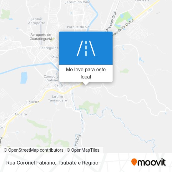 Rua Coronel Fabiano mapa