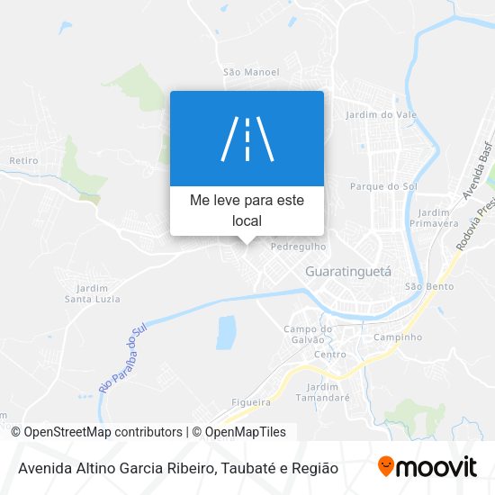Avenida Altino Garcia Ribeiro mapa