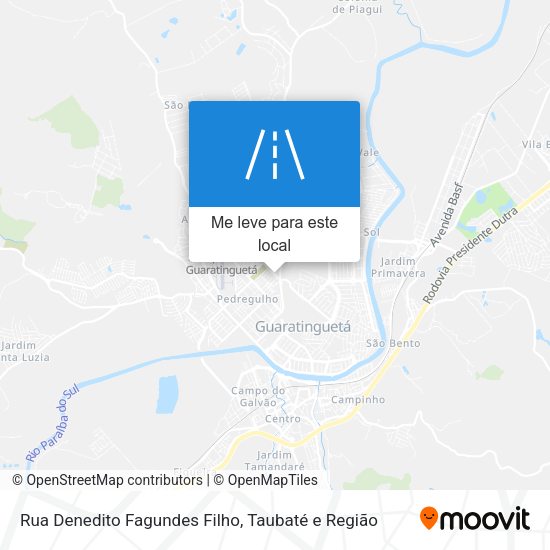 Rua Denedito Fagundes Filho mapa