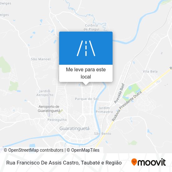 Rua Francisco De Assis Castro mapa