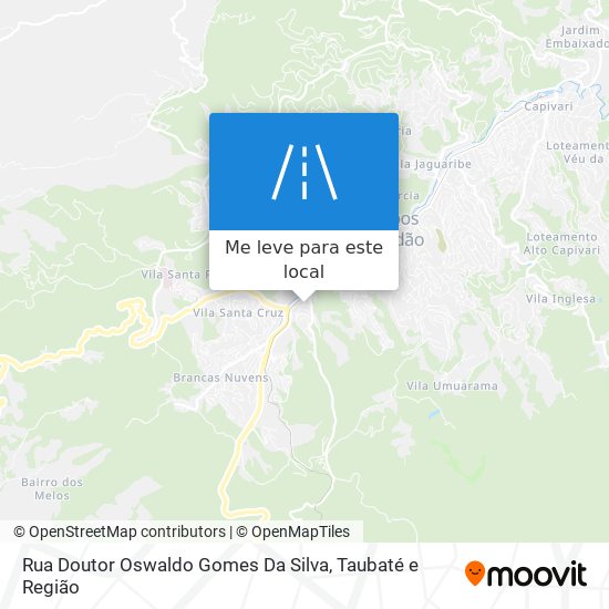 Rua Doutor Oswaldo Gomes Da Silva mapa