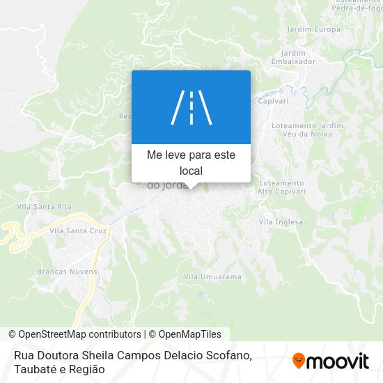 Rua Doutora Sheila Campos Delacio Scofano mapa