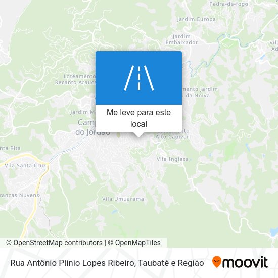 Rua Antônio Plinio Lopes Ribeiro mapa