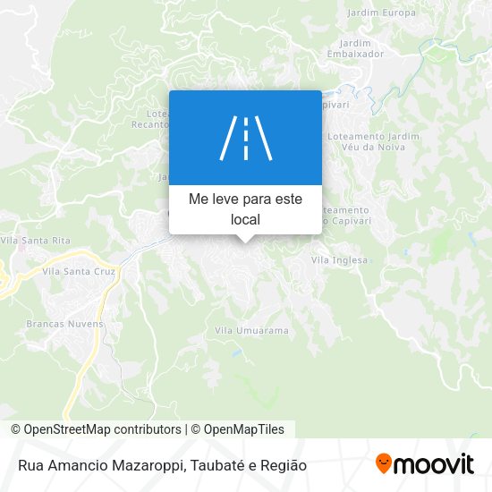 Rua Amancio Mazaroppi mapa