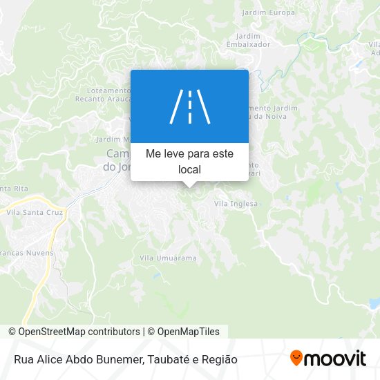 Rua Alice Abdo Bunemer mapa