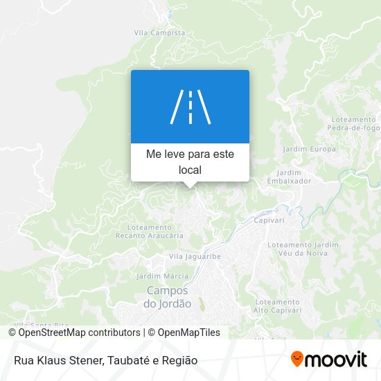Rua Klaus Stener mapa