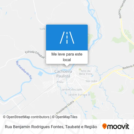 Rua Benjamin Rodrigues Fontes mapa