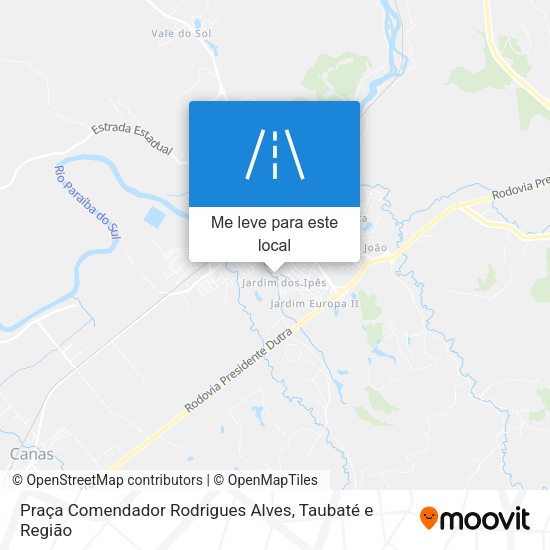 Praça Comendador Rodrigues Alves mapa