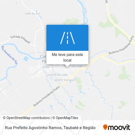 Rua Prefeito Agostinho Ramos mapa