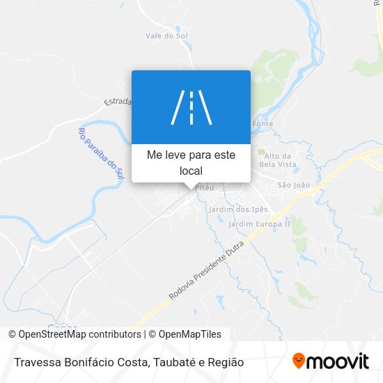 Travessa Bonifácio Costa mapa