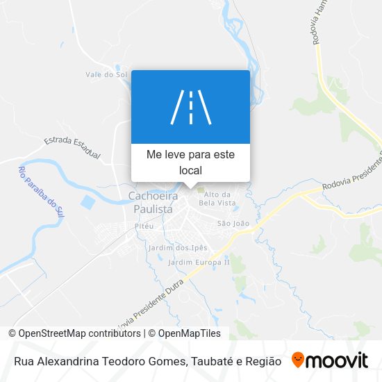 Rua Alexandrina Teodoro Gomes mapa