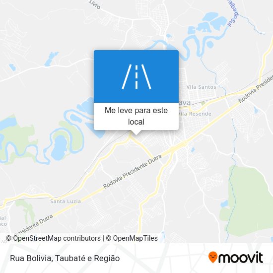 Rua Bolivia mapa