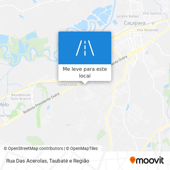 Rua Das Acerolas mapa