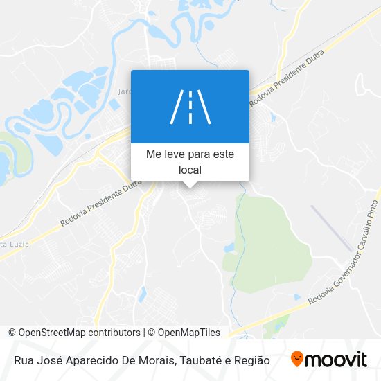 Rua José Aparecido De Morais mapa