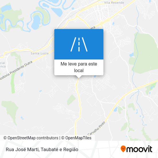 Rua José Marti mapa