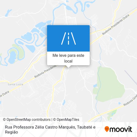 Rua Professora Zélia Castro Marquês mapa