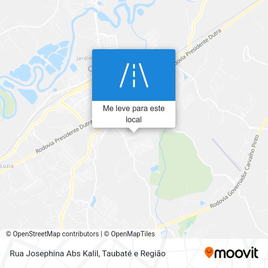 Rua Josephina Abs Kalil mapa
