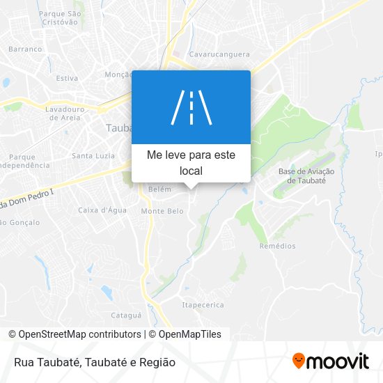 Rua Taubaté mapa