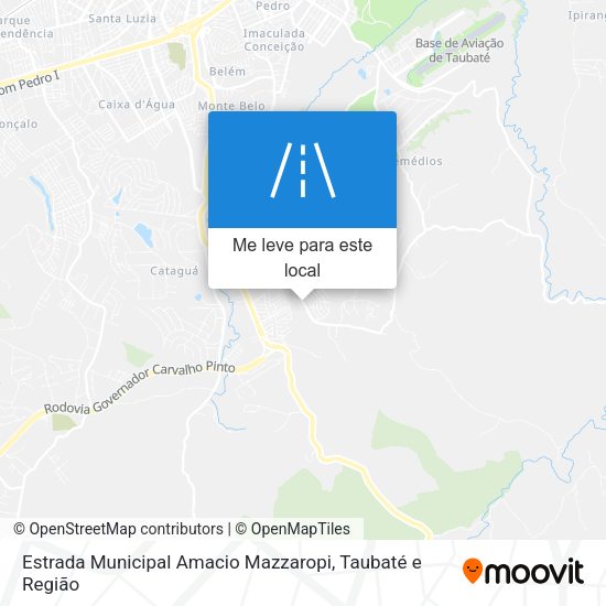 Estrada Municipal Amacio Mazzaropi mapa