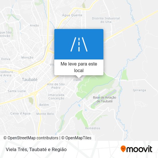 Viela Três mapa