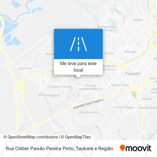 Rua Cléber Paixão Pereira Pinto mapa