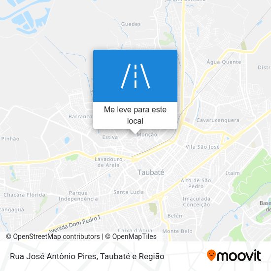 Rua José Antônio Pires mapa
