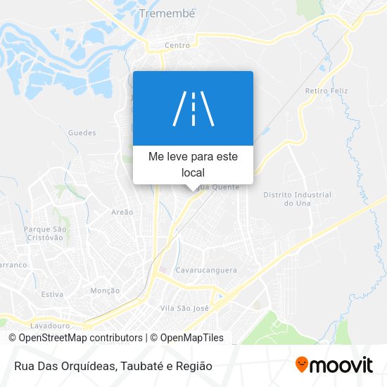 Rua Das Orquídeas mapa