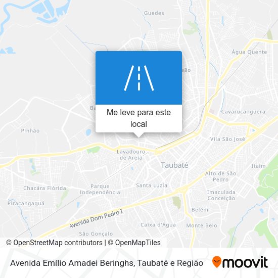 Avenida Emílio Amadei Beringhs mapa