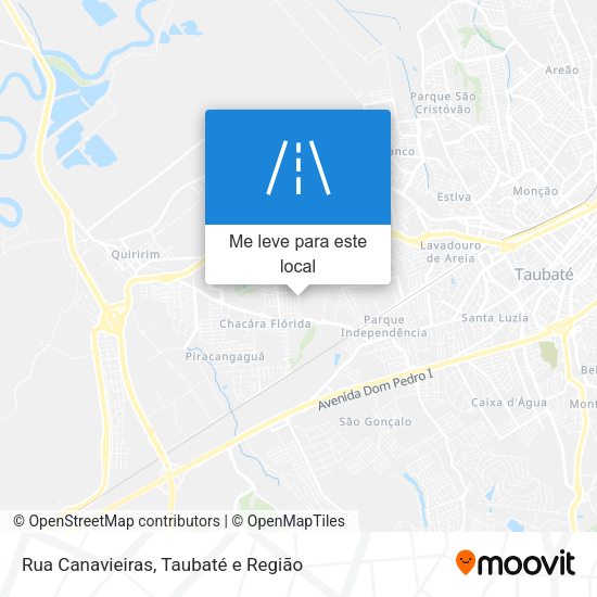 Rua Canavieiras mapa