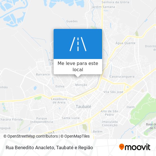 Rua Benedito Anacleto mapa