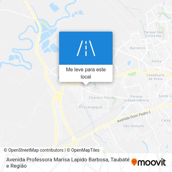 Avenida Professora Marisa Lapido Barbosa mapa