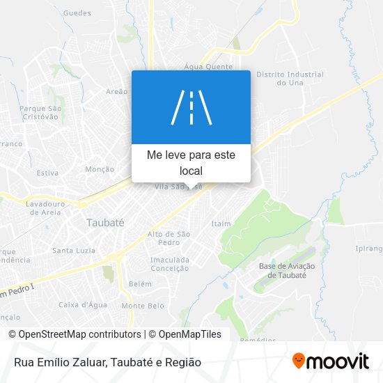 Rua Emílio Zaluar mapa