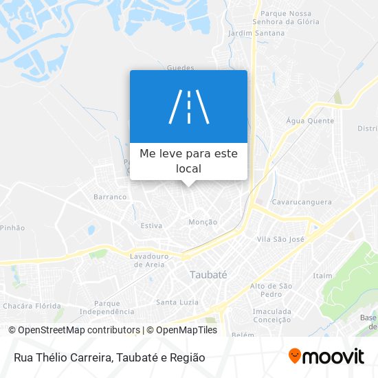 Rua Thélio Carreira mapa