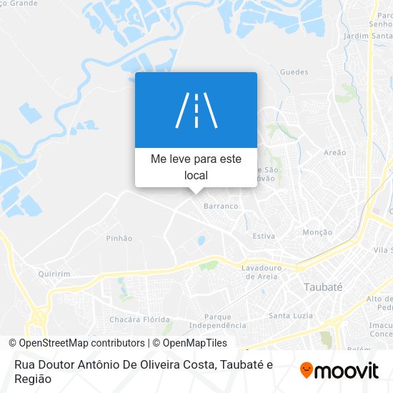 Rua Doutor Antônio De Oliveira Costa mapa