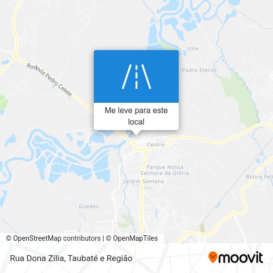 Rua Dona Zília mapa