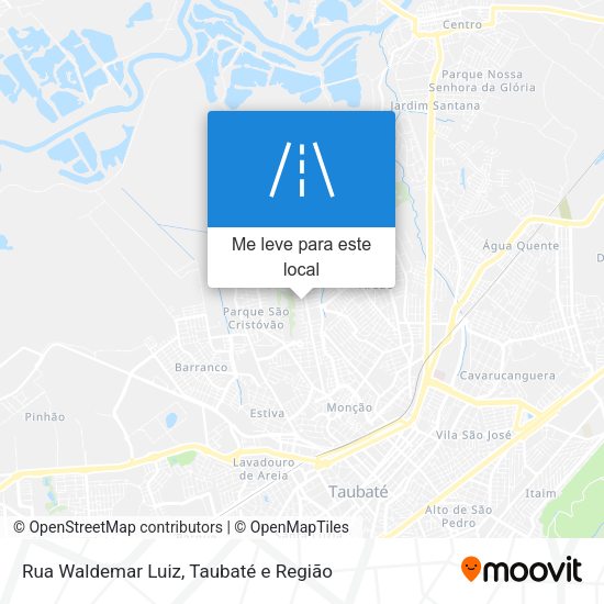 Rua Waldemar Luiz mapa