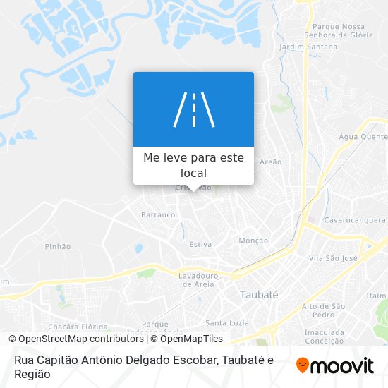 Rua Capitão Antônio Delgado Escobar mapa