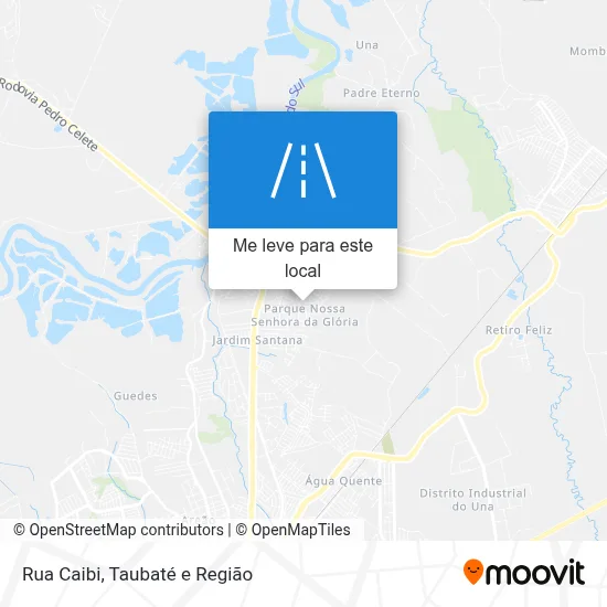 Rua Caibi mapa