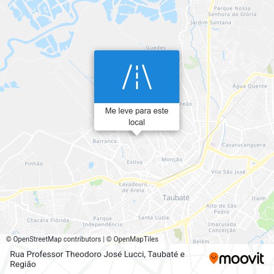 Rua Professor Theodoro José Lucci mapa