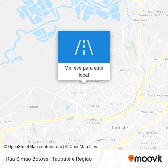 Rua Simão Botossi mapa