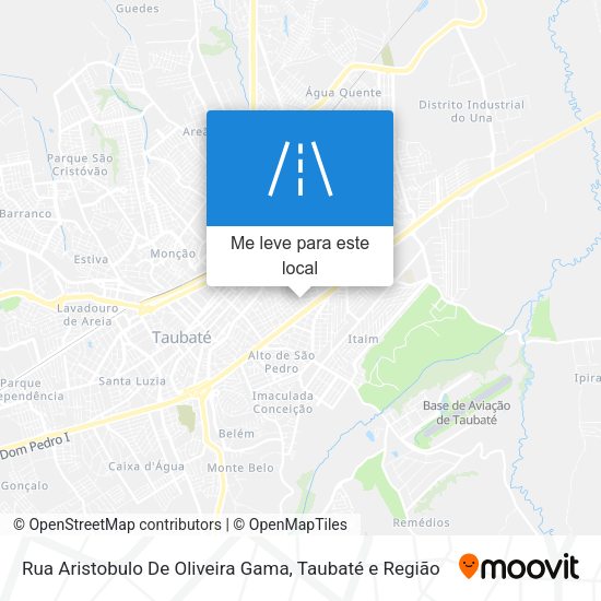 Rua Aristobulo De Oliveira Gama mapa