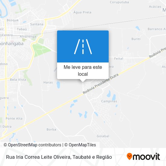 Rua Iria Correa Leite Oliveira mapa