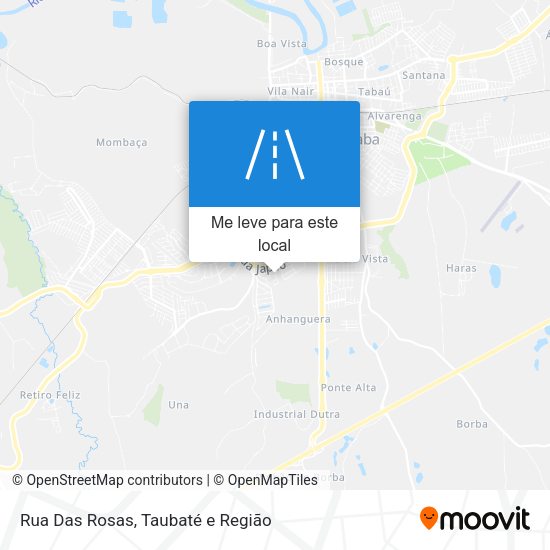 Rua Das Rosas mapa