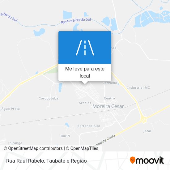 Rua Raul Rabelo mapa